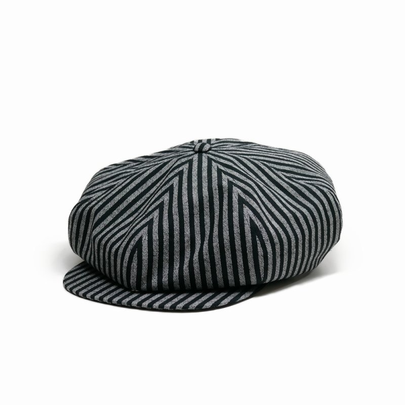 画像1: BUENA VISTA/BV big casquette（BLACK STRIPE）［ビッグキャスケット-26春夏］