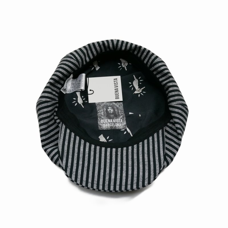 画像3: BUENA VISTA/BV big casquette（BLACK STRIPE）［ビッグキャスケット-26春夏］
