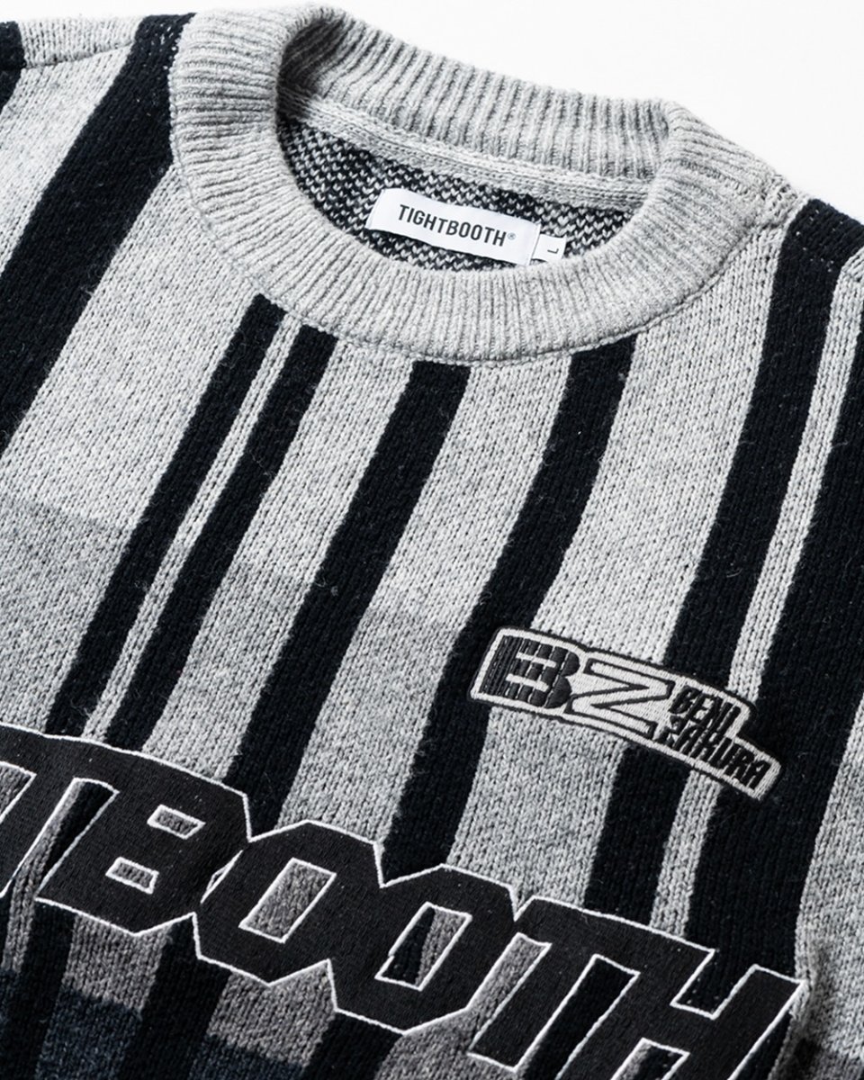 画像3: TIGHTBOOTH/JQ KNIT SWEATER（×紅桜）（Black）［ジャガードニットセーター-25冬］ (3)