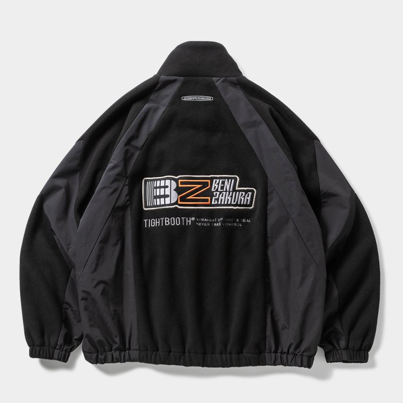 画像2: TIGHTBOOTH/NYLON PANEL FLEECE JKT（×紅桜）（Black）［ナイロンパネルフリースJKT-25冬］