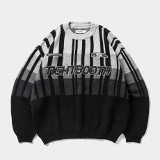 画像1: TIGHTBOOTH/JQ KNIT SWEATER（×紅桜）（Black）［ジャガードニットセーター-25冬］ (1)