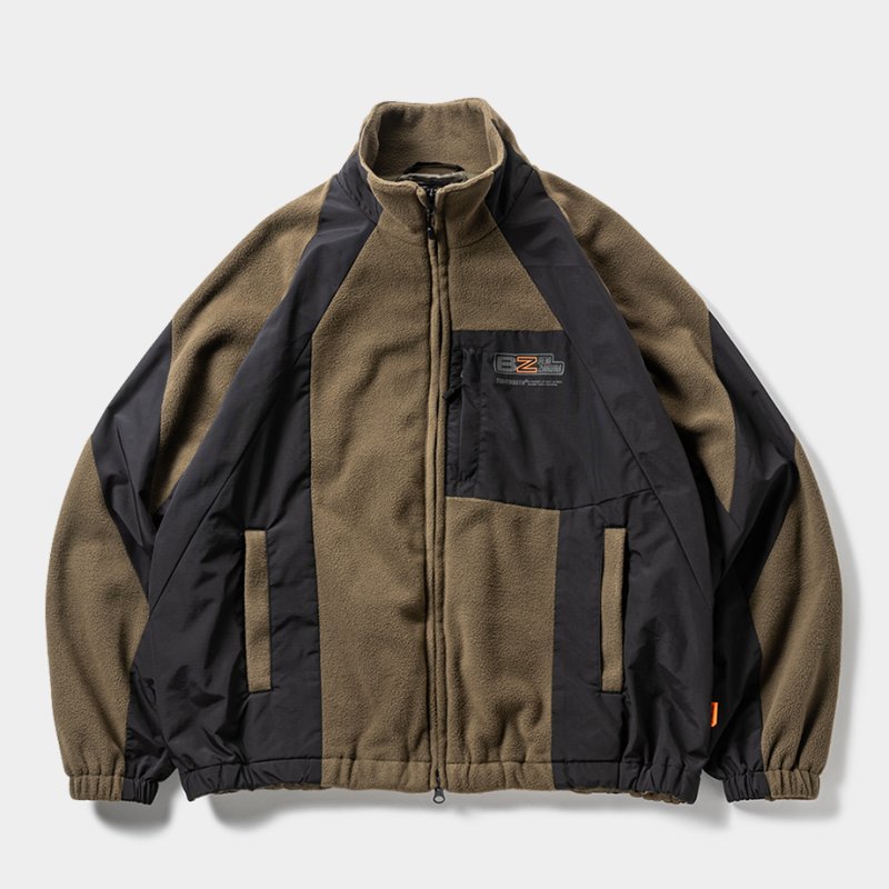 画像1: TIGHTBOOTH/NYLON PANEL FLEECE JKT（×紅桜）（Olive）［ナイロンパネルフリースJKT-25冬］
