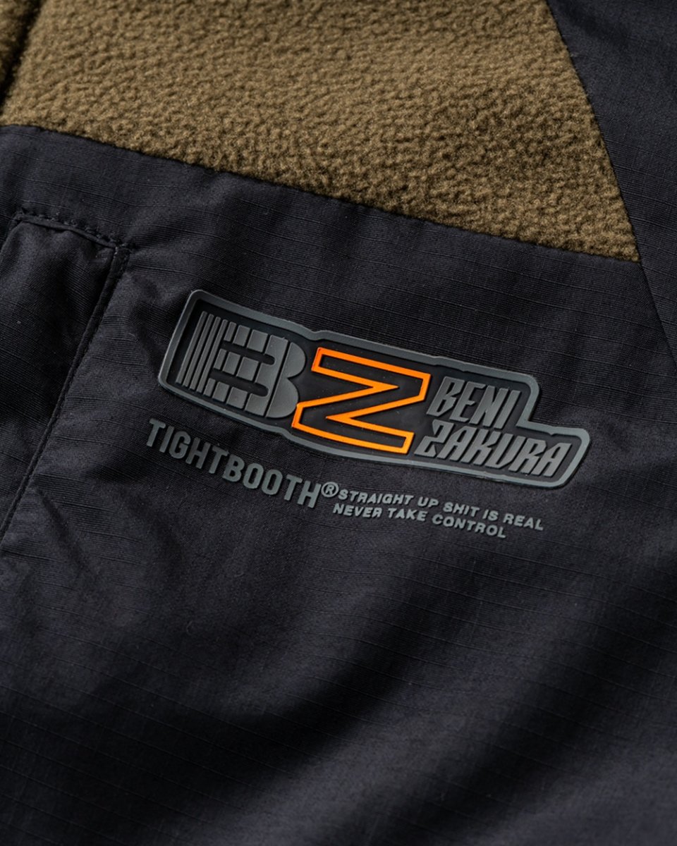 画像6: TIGHTBOOTH/NYLON PANEL FLEECE JKT（×紅桜）（Olive）［ナイロンパネルフリースJKT-25冬］ (6)