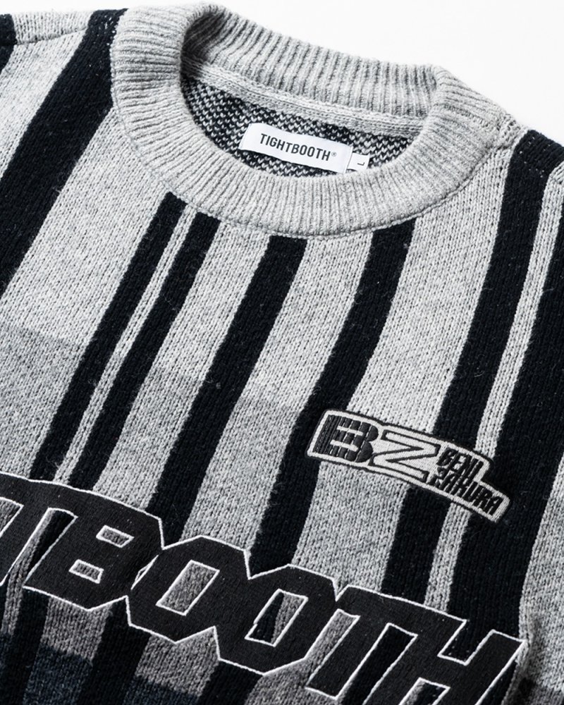 画像3: TIGHTBOOTH/JQ KNIT SWEATER（×紅桜）（Black）［ジャガードニットセーター-25冬］