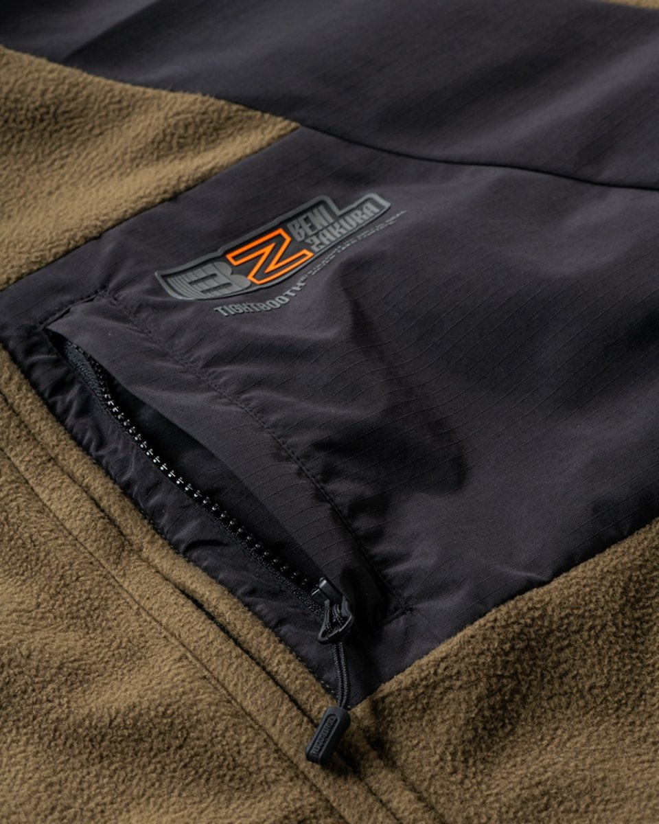 画像5: TIGHTBOOTH/NYLON PANEL FLEECE JKT（×紅桜）（Olive）［ナイロンパネルフリースJKT-25冬］ (5)