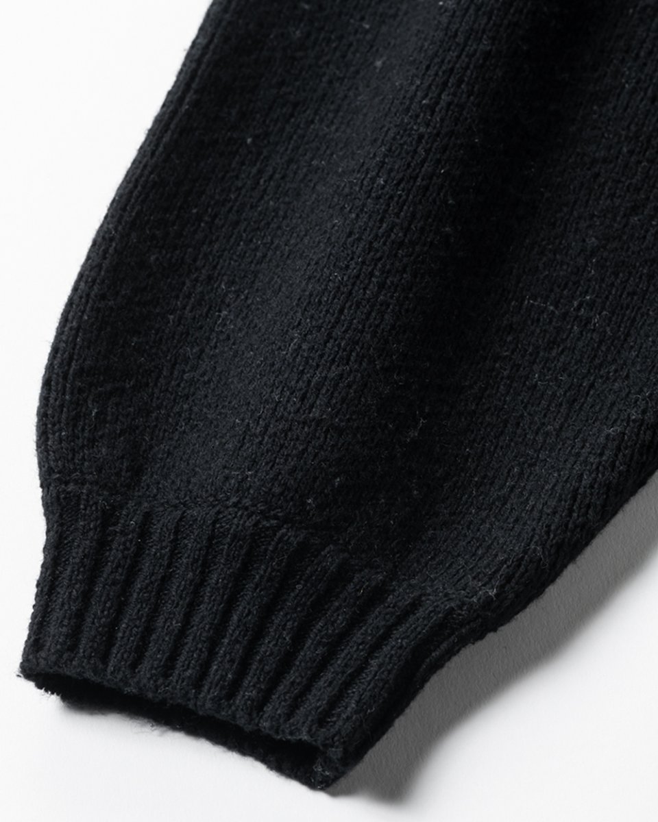 画像6: TIGHTBOOTH/JQ KNIT SWEATER（×紅桜）（Black）［ジャガードニットセーター-25冬］ (6)