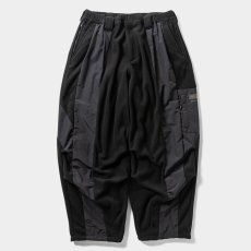画像1: TIGHTBOOTH/NYLON PANEL FLEECE BALLOON PANTS（×紅桜）（Black）［ナイロンパネルフリースバルーンパンツ-25冬］ (1)