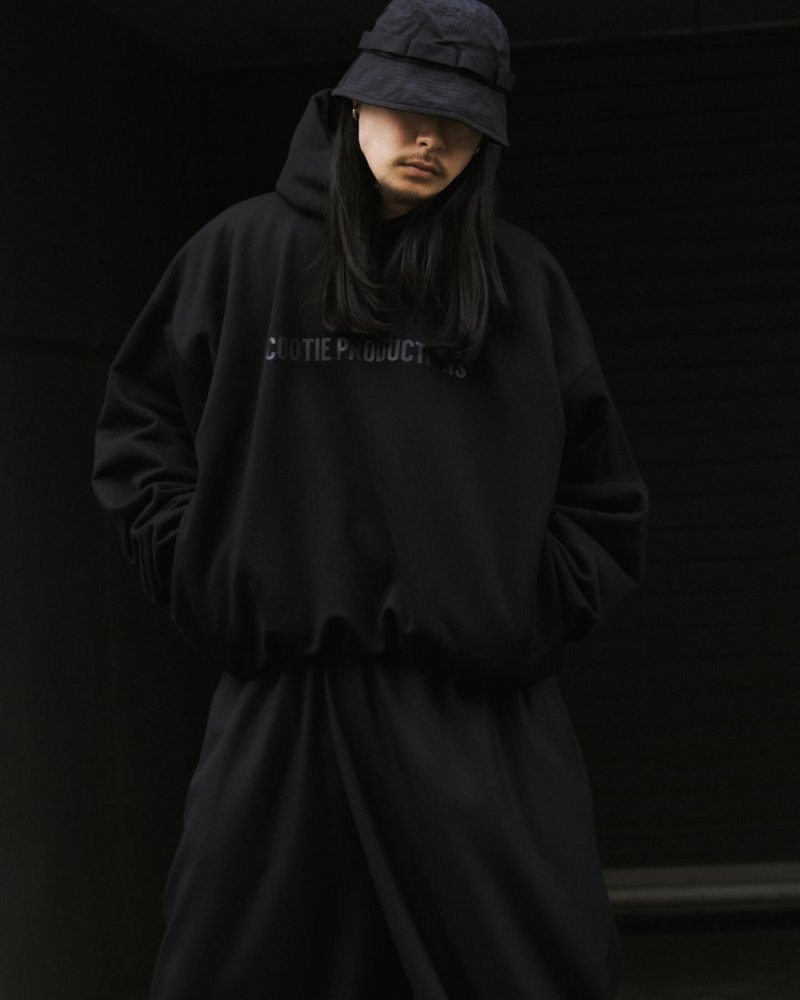 画像3: COOTIE PRODUCTIONS/Swallow Rib Sweat Hoodie（Black）［スワローリブスウェットフーディー-26春夏］