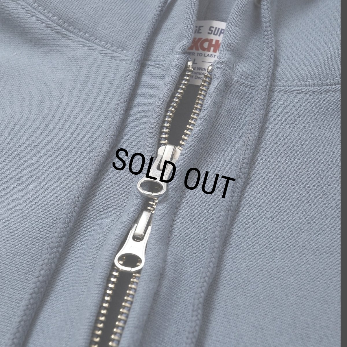 画像3: PORKCHOP/CIRCLE PORK ZIP UP HOODIE（STONE BLUE）［サークルポークジップアップフーディー-25秋冬］ (3)