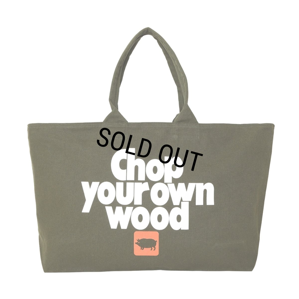 画像1: PORKCHOP/CYOW ZIP TOTE BAG（OLIVE）［ジップトートバッグ-26春夏］ (1)