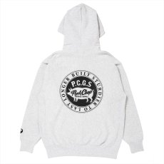 画像1: PORKCHOP/CIRCLE PORK ZIP UP HOODIE（ASH）［サークルポークジップアップフーディー-25秋冬］ (1)