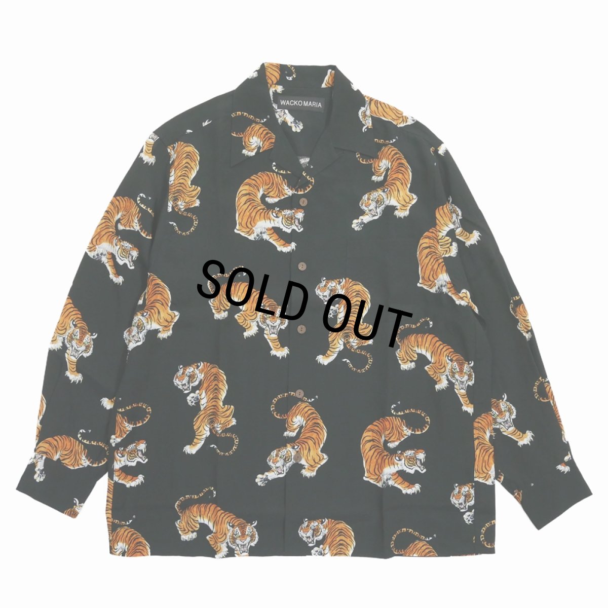 画像1: WACKO MARIA/TIM LEHI / HAWAIIAN SHIRT（BLACK）［ハワイアンシャツ-26春夏］ (1)