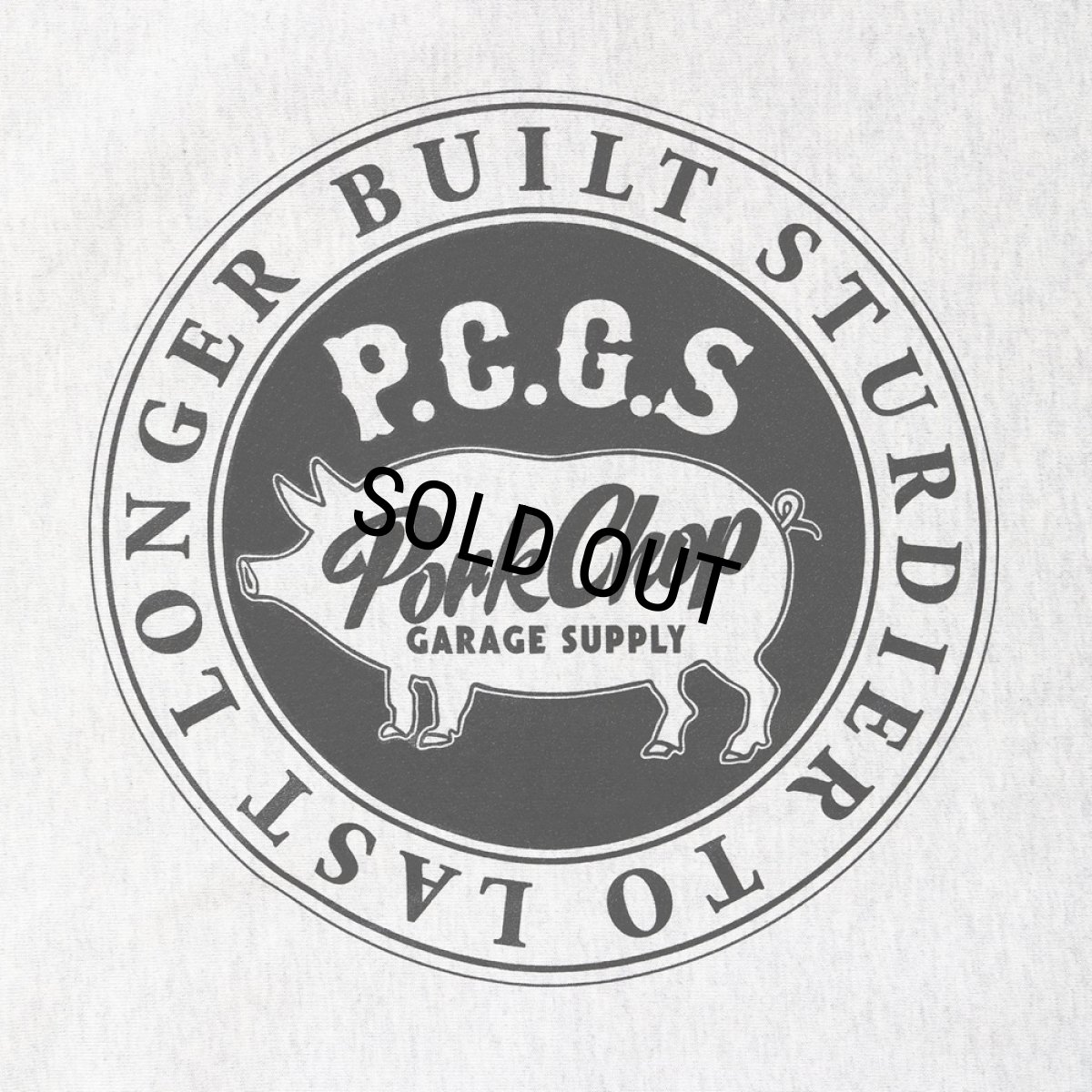 画像6: PORKCHOP/CIRCLE PORK ZIP UP HOODIE（ASH）［サークルポークジップアップフーディー-25秋冬］ (6)