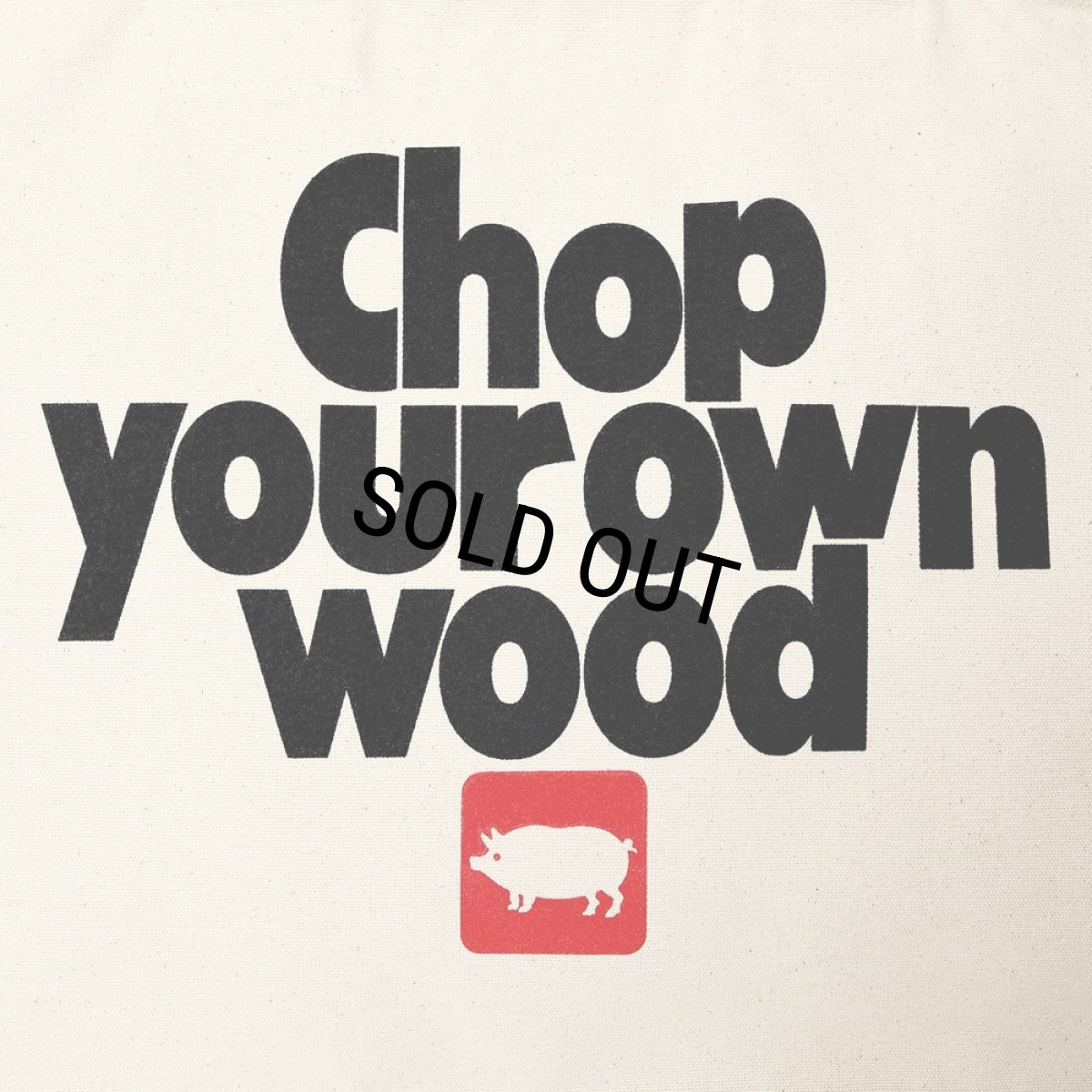 画像4: PORKCHOP/CYOW ZIP TOTE BAG（NATURAL）［ジップトートバッグ-26春夏］ (4)