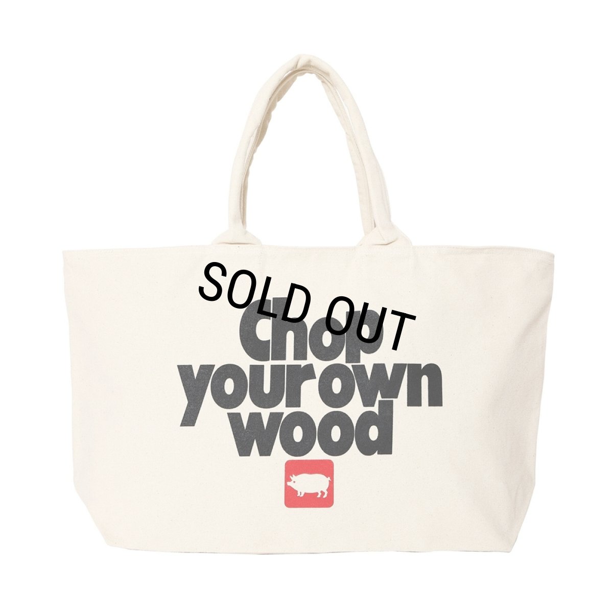 画像1: PORKCHOP/CYOW ZIP TOTE BAG（NATURAL）［ジップトートバッグ-26春夏］ (1)