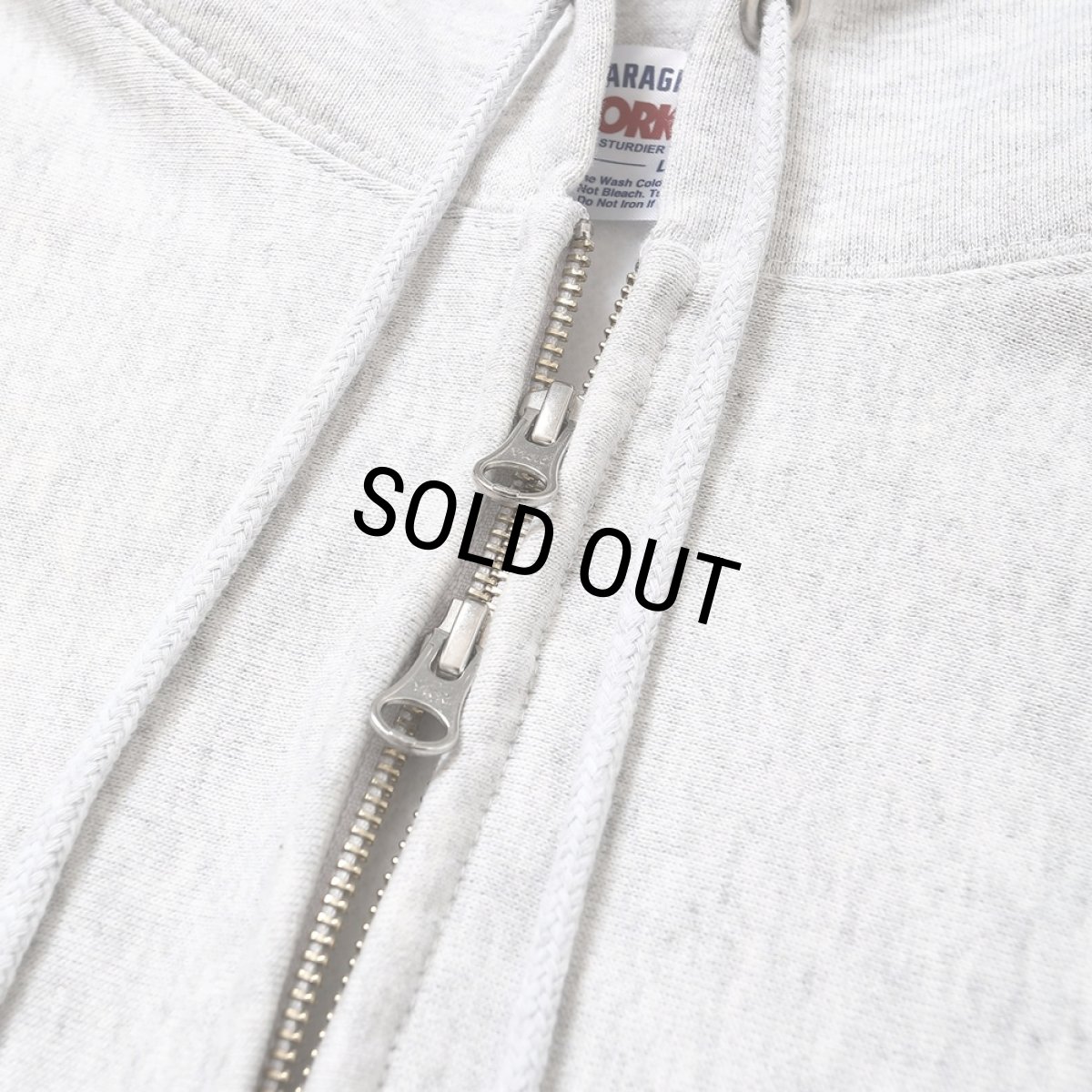 画像3: PORKCHOP/CIRCLE PORK ZIP UP HOODIE（ASH）［サークルポークジップアップフーディー-25秋冬］ (3)