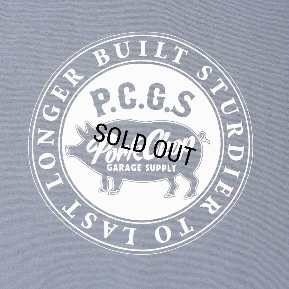 画像6: PORKCHOP/CIRCLE PORK ZIP UP HOODIE（STONE BLUE）［サークルポークジップアップフーディー-25秋冬］ (6)