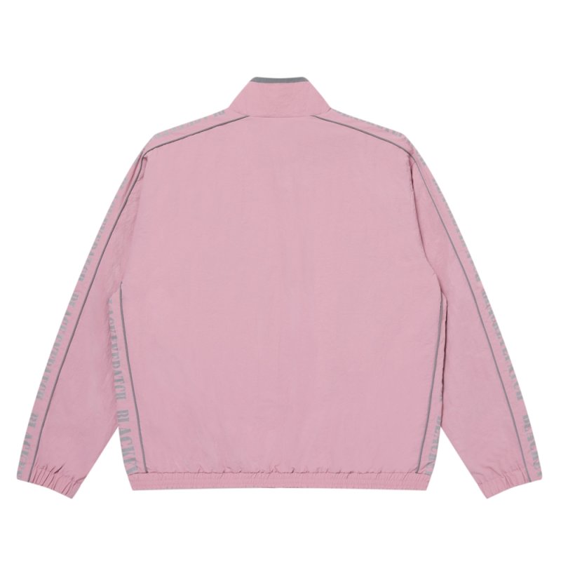 画像2: BlackEyePatch/REFLECTIVE STENCIL LOGO TRACK JACKET（PINK）
