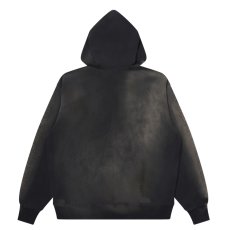 画像2: BlackEyePatch/STENCIL LOGO EMBROIDERED FADED HOODIE（BLACK） (2)