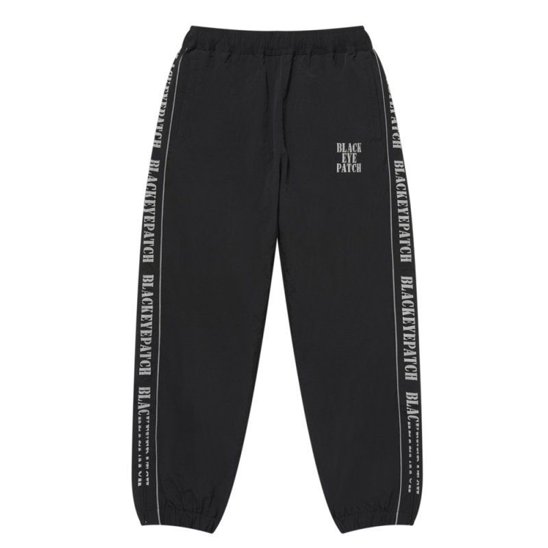 画像1: BlackEyePatch/REFLECTIVE STENCIL LOGO TRACK PANTS（BLACK）