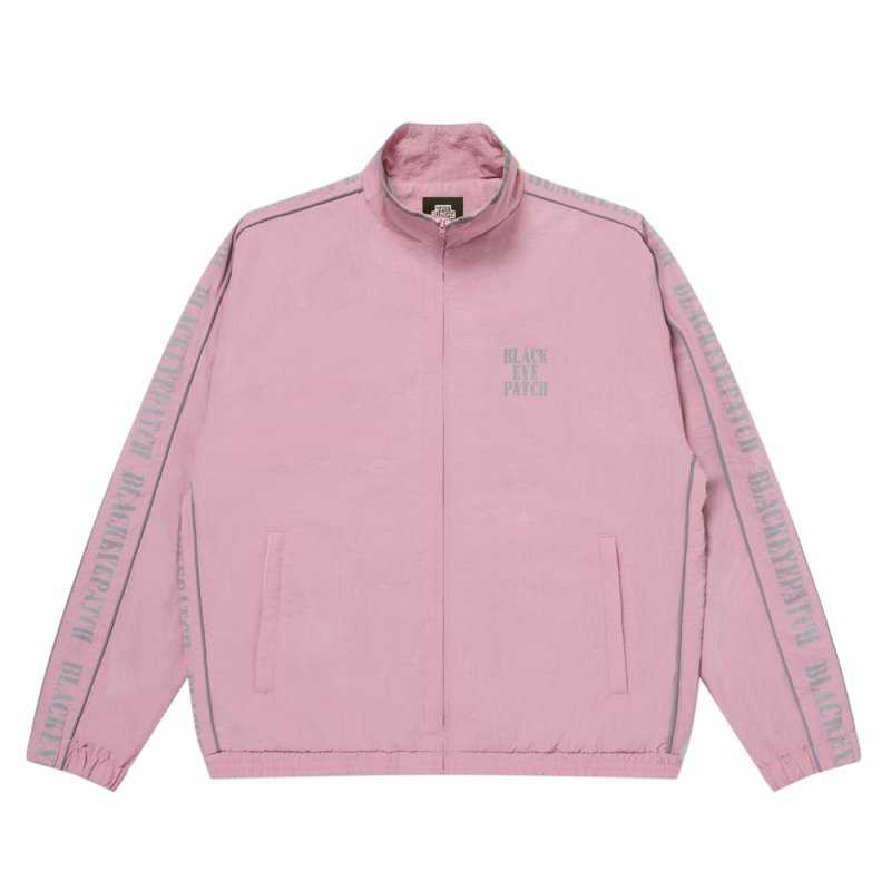 画像1: BlackEyePatch/REFLECTIVE STENCIL LOGO TRACK JACKET（PINK）