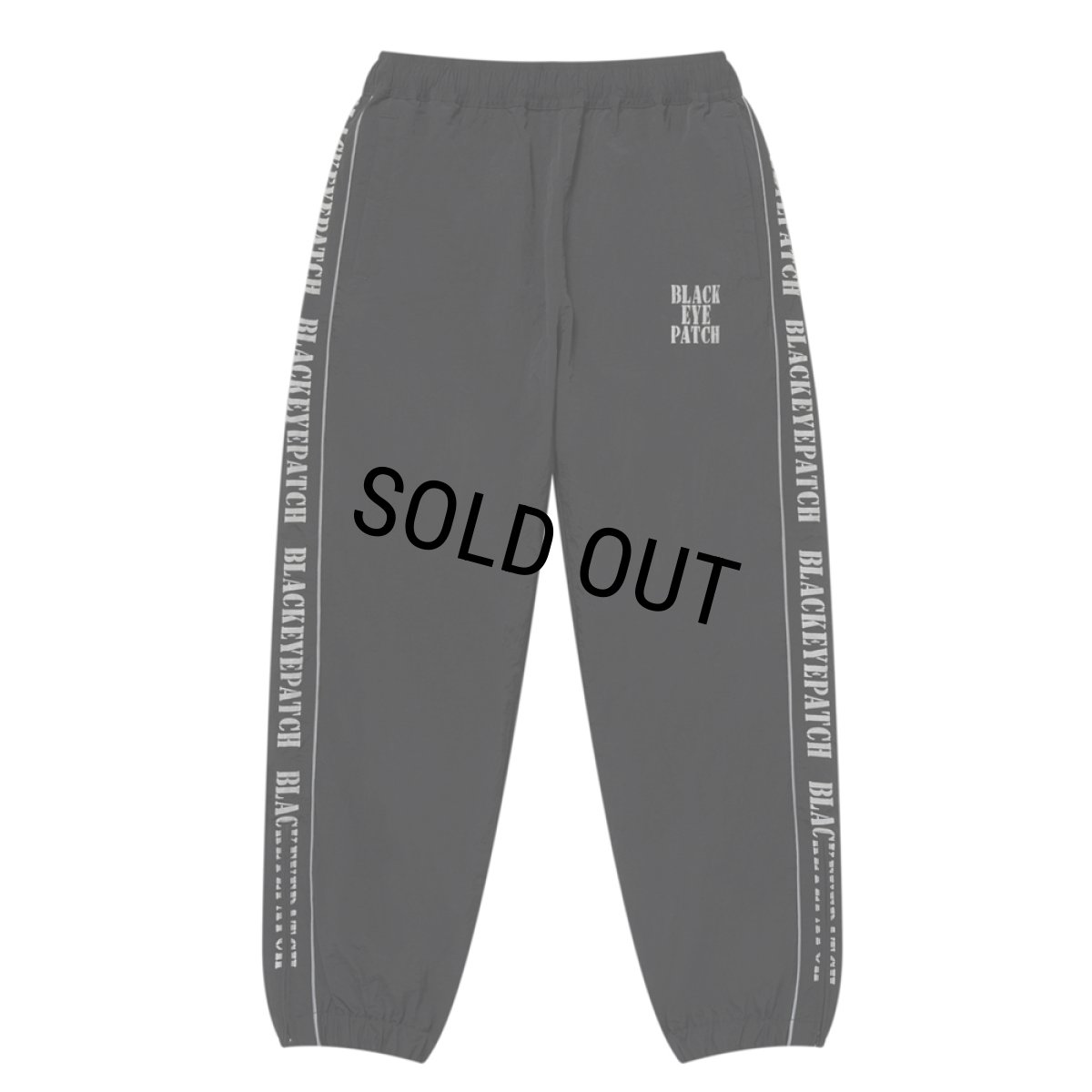 画像1: BlackEyePatch/REFLECTIVE STENCIL LOGO TRACK PANTS（BLACK） (1)