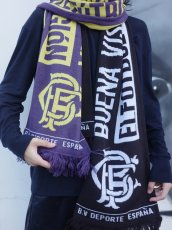 画像3: 【30%OFF】BUENA VISTA/BFC soccor stole（PURPLE）［フットボールマフラー-25秋冬］ (3)
