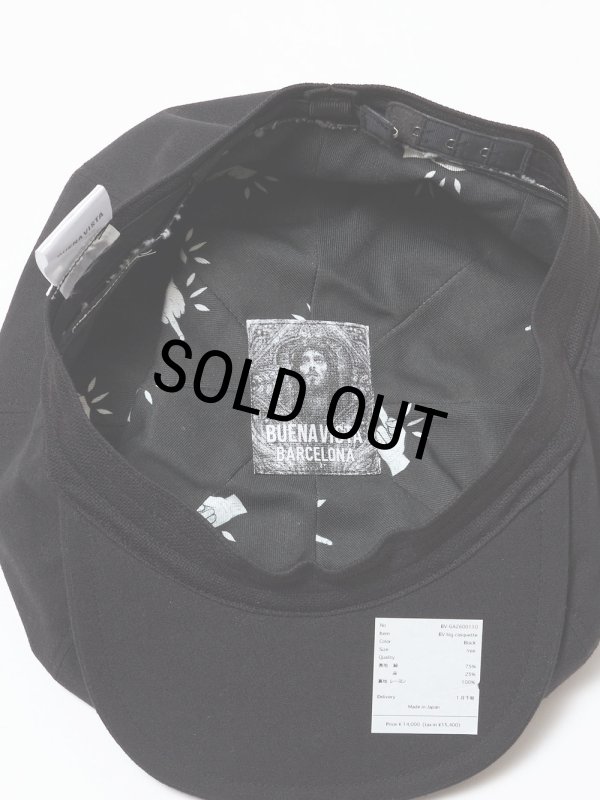 BUENA VISTA/BV big casquette（BLACK）［ビッグキャスケット-26春夏