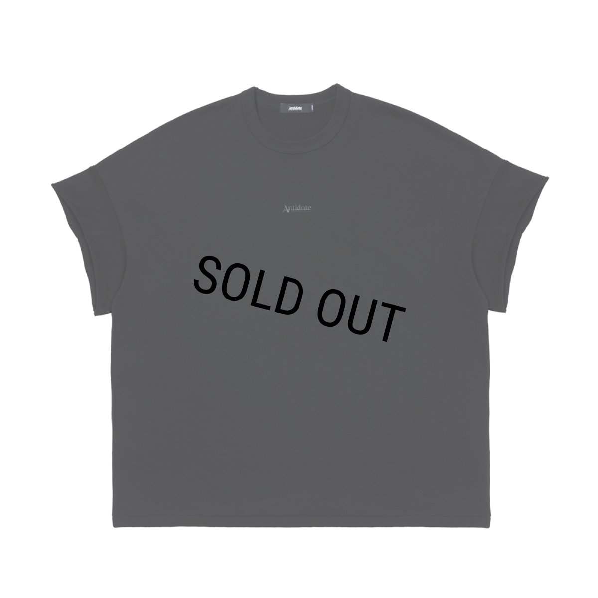 画像1: ANTIDOTE BUYERS CLUB/ASIC Heavy Weight Oversized Cutoff Tee（Pure Black） (1)