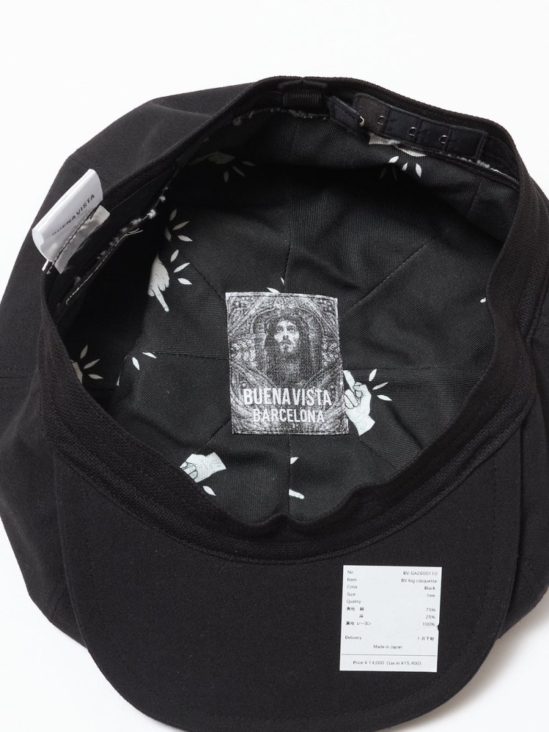 画像3: BUENA VISTA/BV big casquette（BLACK）［ビッグキャスケット-26春夏］