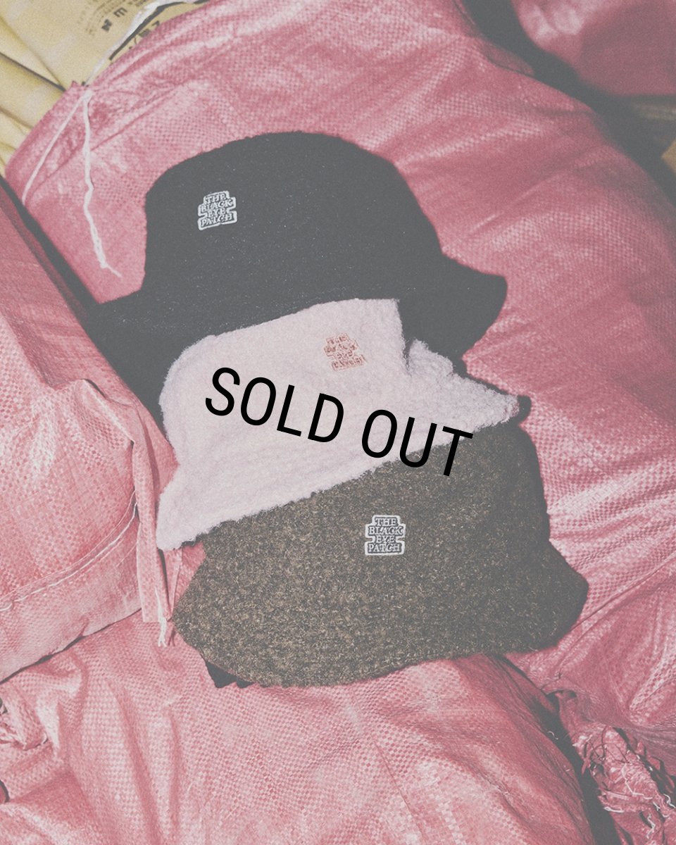画像3: BlackEyePatch/SMALL OG BRUSHED WOOL BUCKET HAT（BLACK） (3)