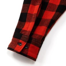 画像7: CALEE/VINTAGE TYPE BLOCK CHECK SH（BLACK/RED）［ブロックチェックシャツ-26春夏］ (7)