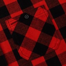 画像5: CALEE/VINTAGE TYPE BLOCK CHECK SH（BLACK/RED）［ブロックチェックシャツ-26春夏］ (5)