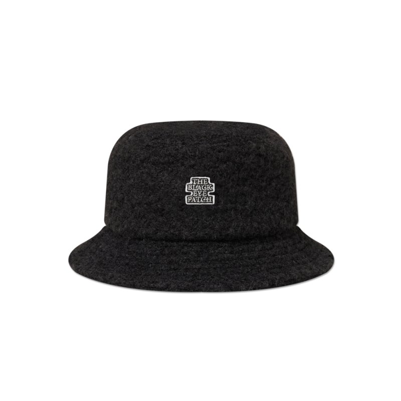 画像1: BlackEyePatch/SMALL OG BRUSHED WOOL BUCKET HAT（BLACK）