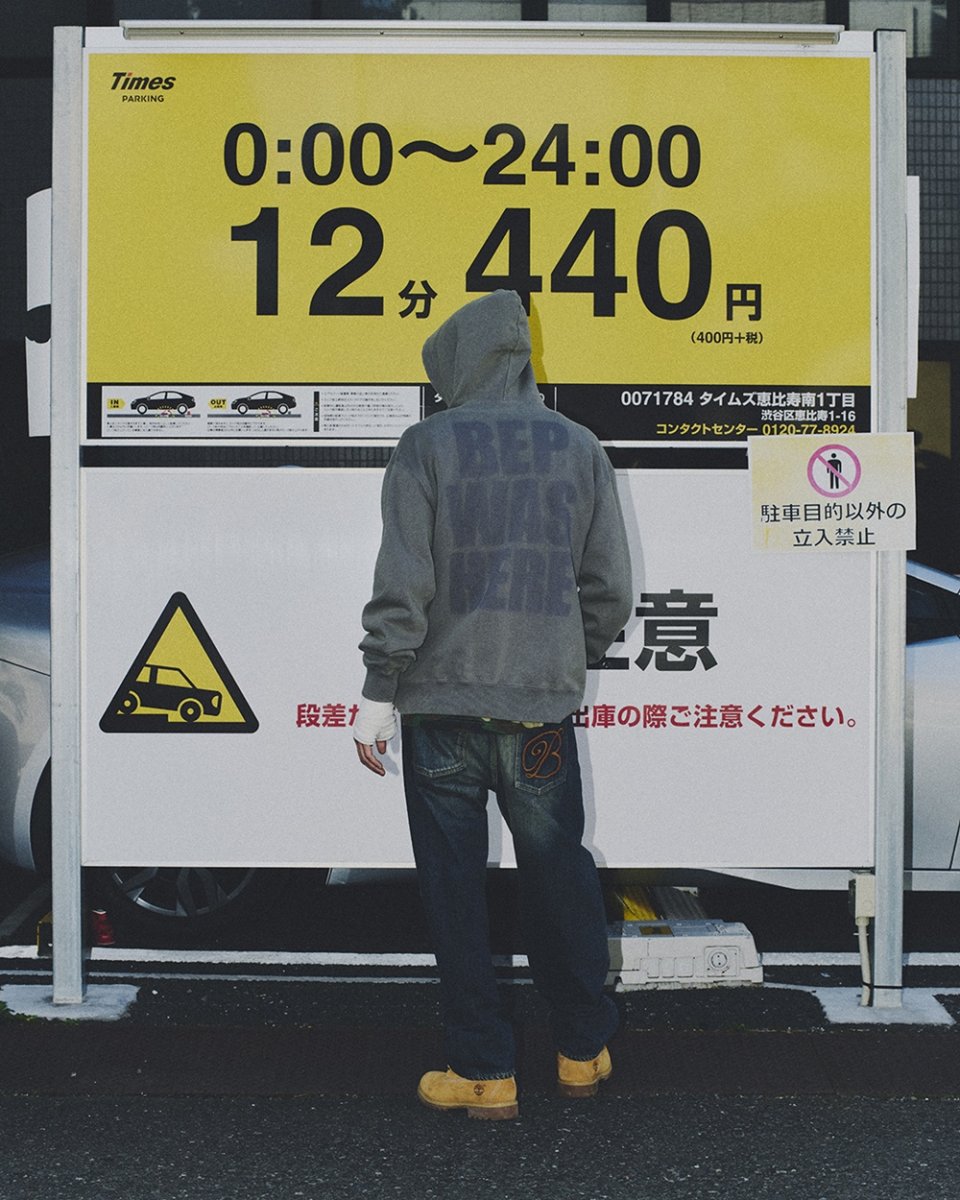 画像4: BlackEyePatch/BEP WAS HERE FADED HOODIE（CHARCOAL） (4)