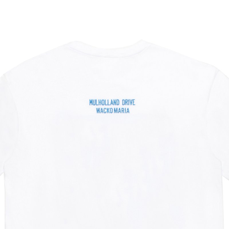 画像3: WACKO MARIA/MULHOLLAND DRIVE / WASHED HEAVY WEIGHT T-SHIRT（WHITE）［プリント+刺繍T-26春夏］