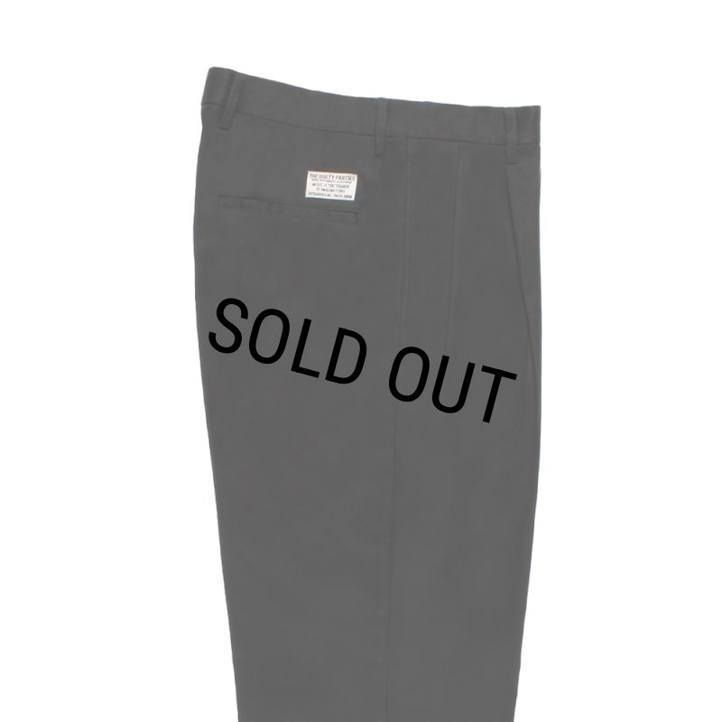 WACKO MARIA/DOUBLE PLEATED CHINO TROUSERS（BLACK）［ツータックチノ