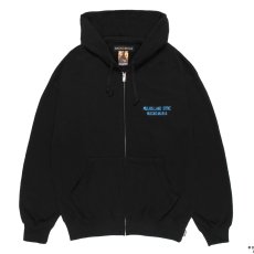 画像2: WACKO MARIA/MULHOLLAND DRIVE / HEAVY WEIGHT ZIP HOODED SWEAT SHIRT（BLACK）［ジップアップパーカー-26春夏］ (2)