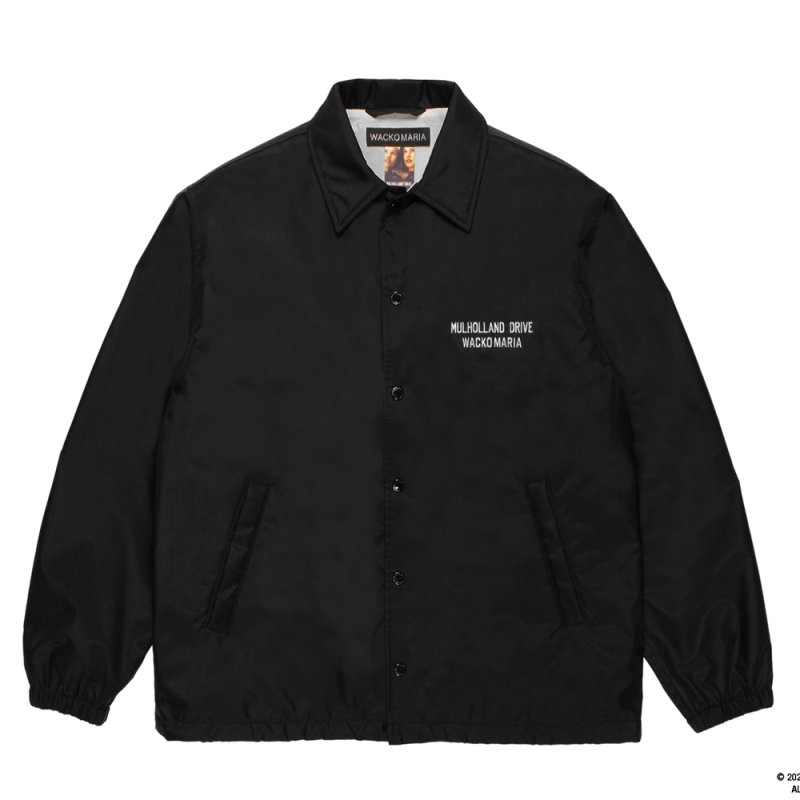 画像1: WACKO MARIA/MULHOLLAND DRIVE / COACH JACKET（BLACK）［コーチJKT-26春夏］