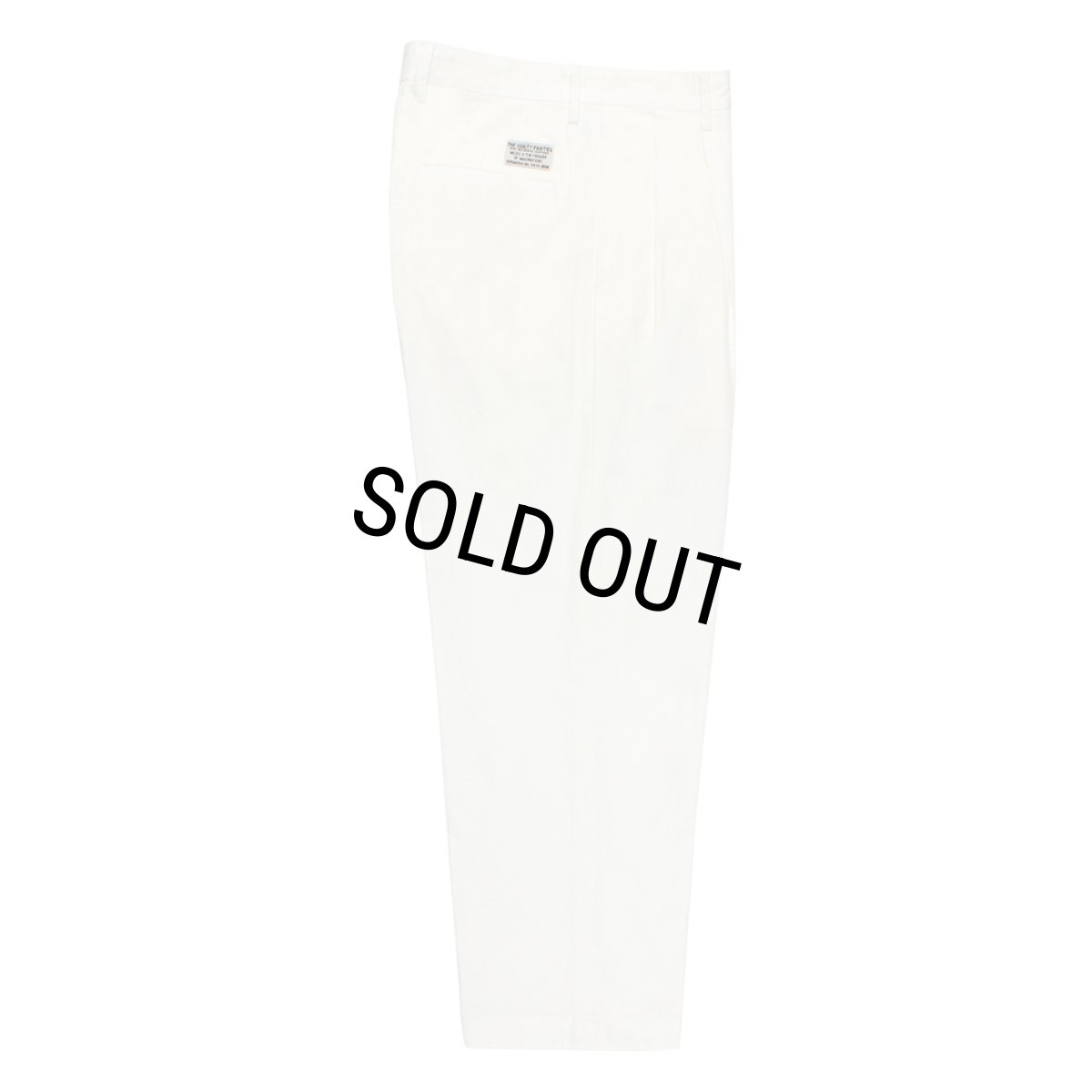 画像1: WACKO MARIA/DOUBLE PLEATED CHINO TROUSERS（WHITE）［ツータックチノトラウザース-26春夏］ (1)