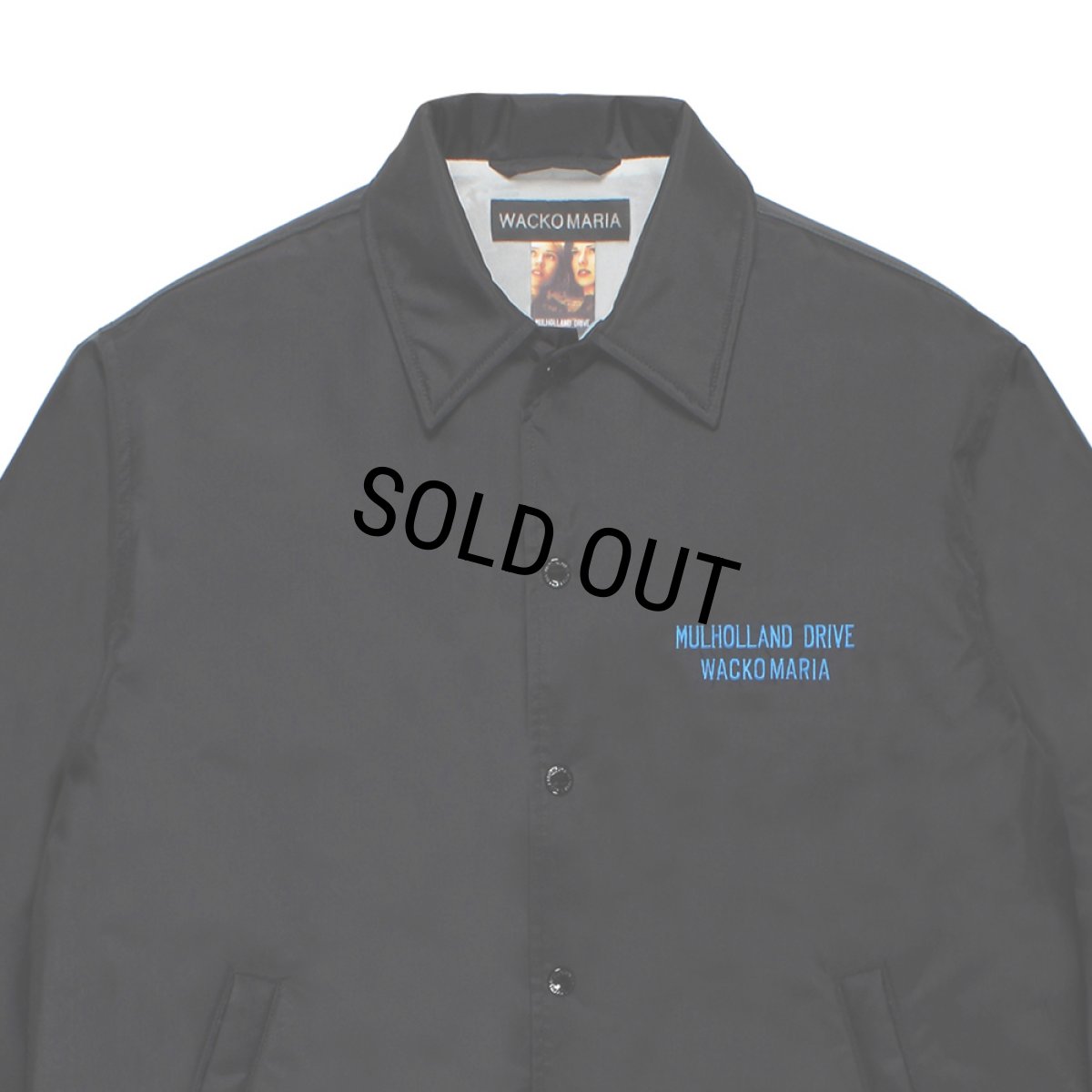 画像3: WACKO MARIA/MULHOLLAND DRIVE / COACH JACKET（BLACK）［コーチJKT-26春夏］ (3)