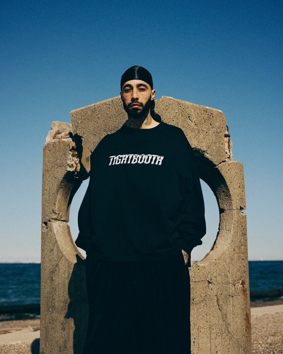 画像4: TIGHTBOOTH/METAL LOGO L/S T-SHIRT（White）［メタルロゴ長袖T-26春夏］ (4)