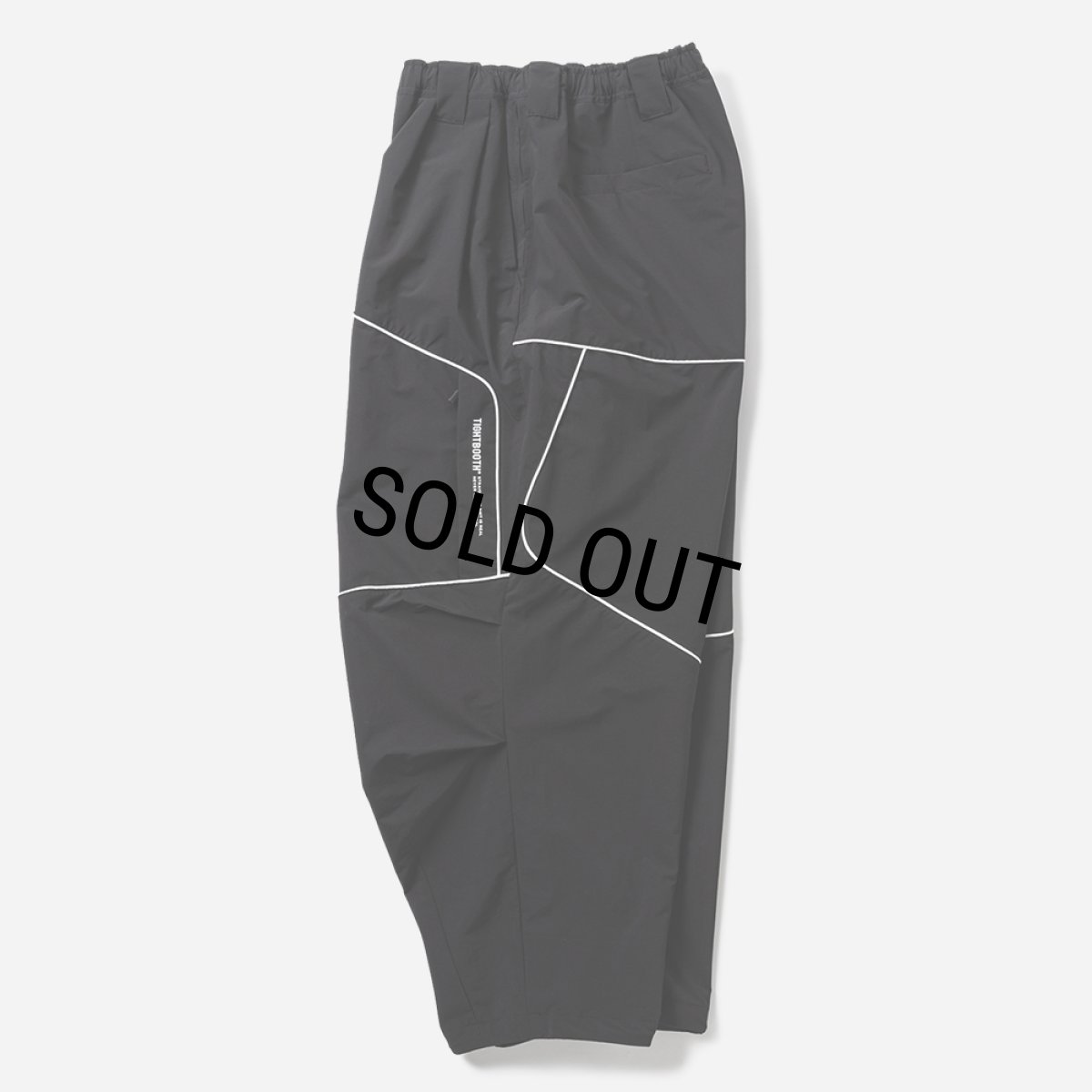 画像3: 【20%OFF】TIGHTBOOTH/PIPING TACTICAL BALLOON PANTS（Black）［パイピングタクティカルバルーンパンツ-26春夏］ (3)