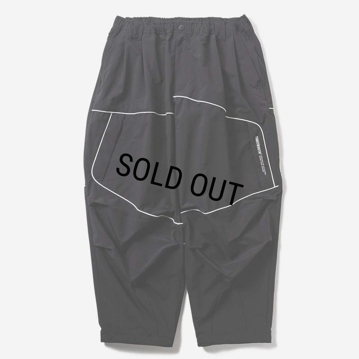 画像1: 【20%OFF】TIGHTBOOTH/PIPING TACTICAL BALLOON PANTS（Black）［パイピングタクティカルバルーンパンツ-26春夏］ (1)