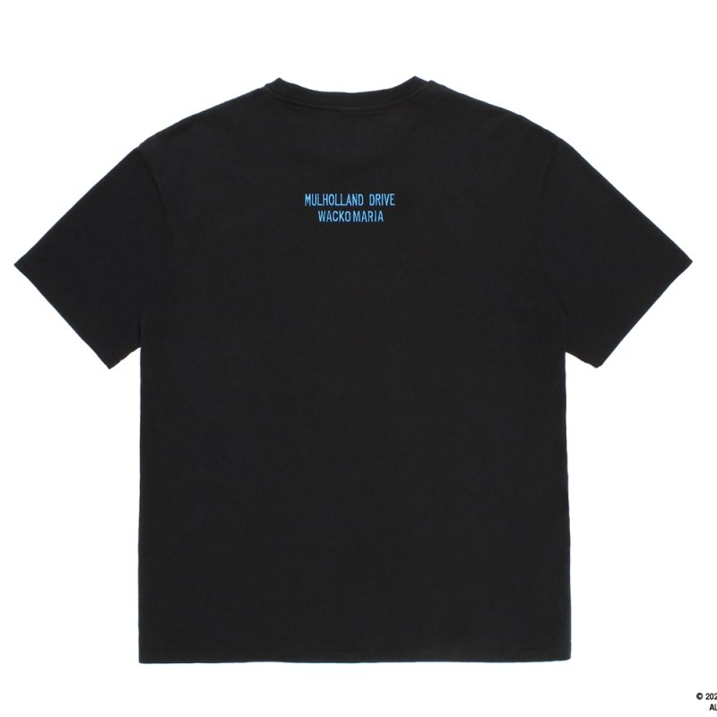 画像2: WACKO MARIA/MULHOLLAND DRIVE / WASHED HEAVY WEIGHT T-SHIRT（BLACK）［プリント+刺繍T-26春夏］