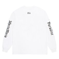 画像2: WACKO MARIA/WASHED HEAVY WEIGHT LONG SLEEVE T-SHIRT（WHITE）［プリント+刺繍長袖T-26春夏］ (2)