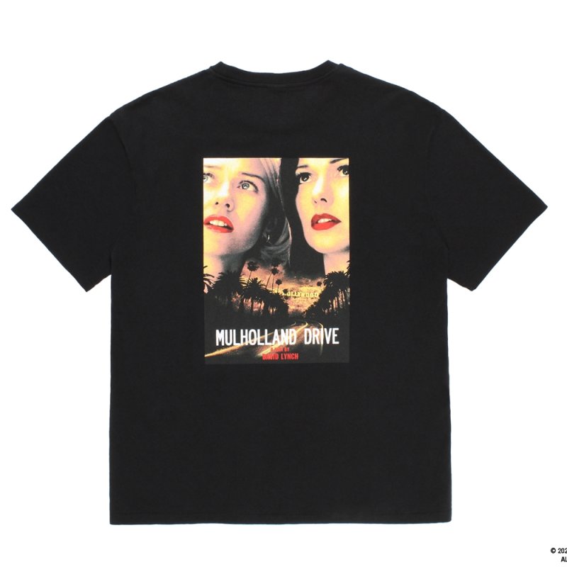 画像2: WACKO MARIA/MULHOLLAND DRIVE / WASHED HEAVY WEIGHT T-SHIRT（BLACK）［プリント+刺繍T-26春夏］