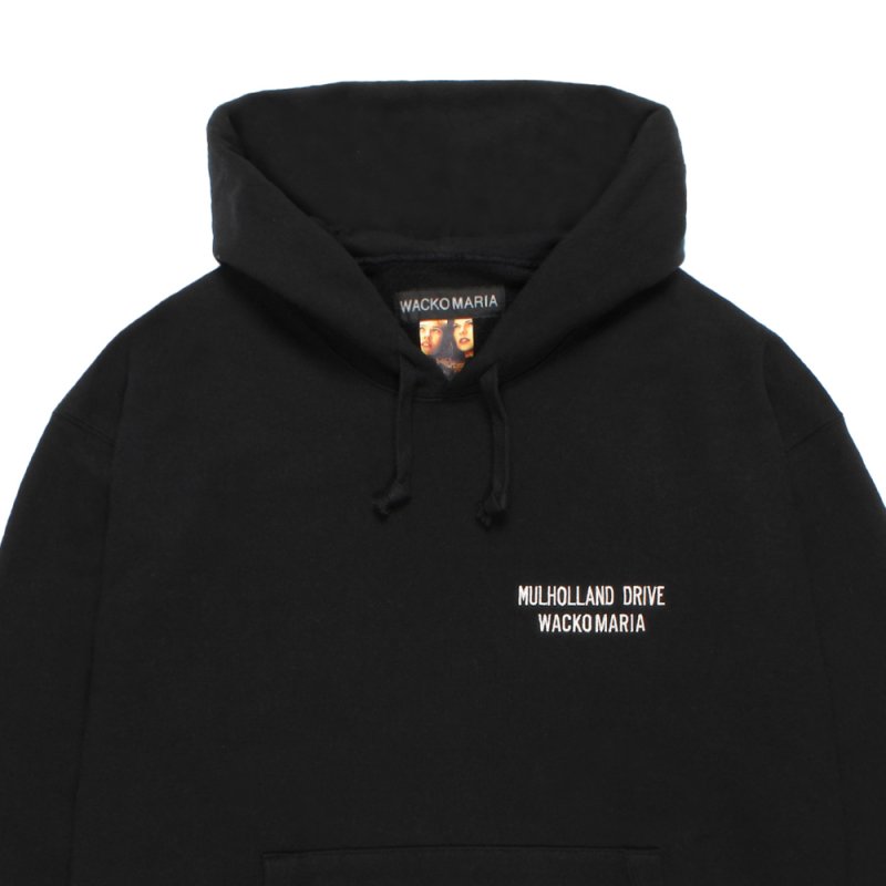 画像3: WACKO MARIA/MULHOLLAND DRIVE / HEAVY WEIGHT HOODED SWEAT SHIRT（BLACK）［プルオーバーパーカー-26春夏］