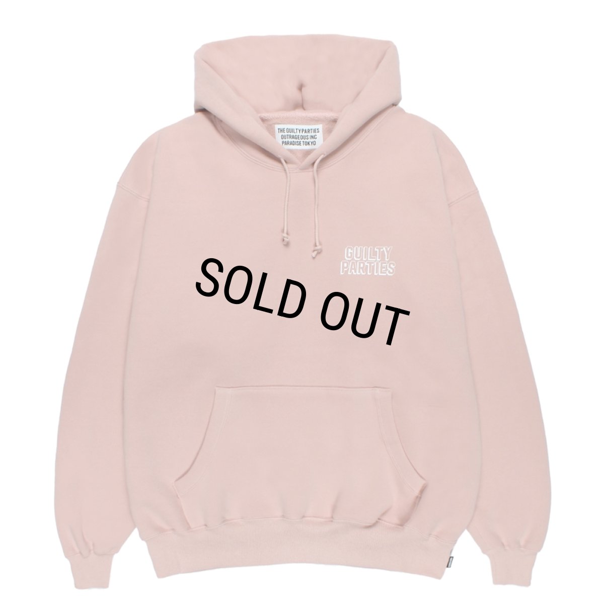 画像2: WACKO MARIA/MIDDLE WEIGHT HOODED SWEAT SHIRT（PINK）［プルオーバーパーカー-26春夏］ (2)
