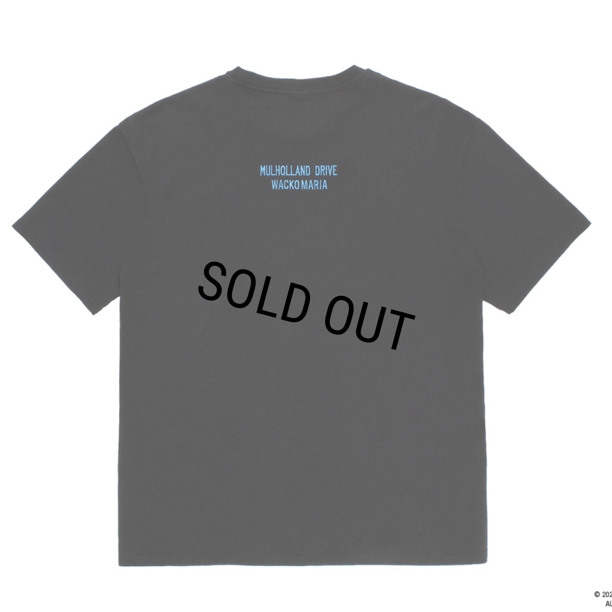画像2: WACKO MARIA/MULHOLLAND DRIVE / WASHED HEAVY WEIGHT T-SHIRT（BLACK）［プリント+刺繍T-26春夏］ (2)